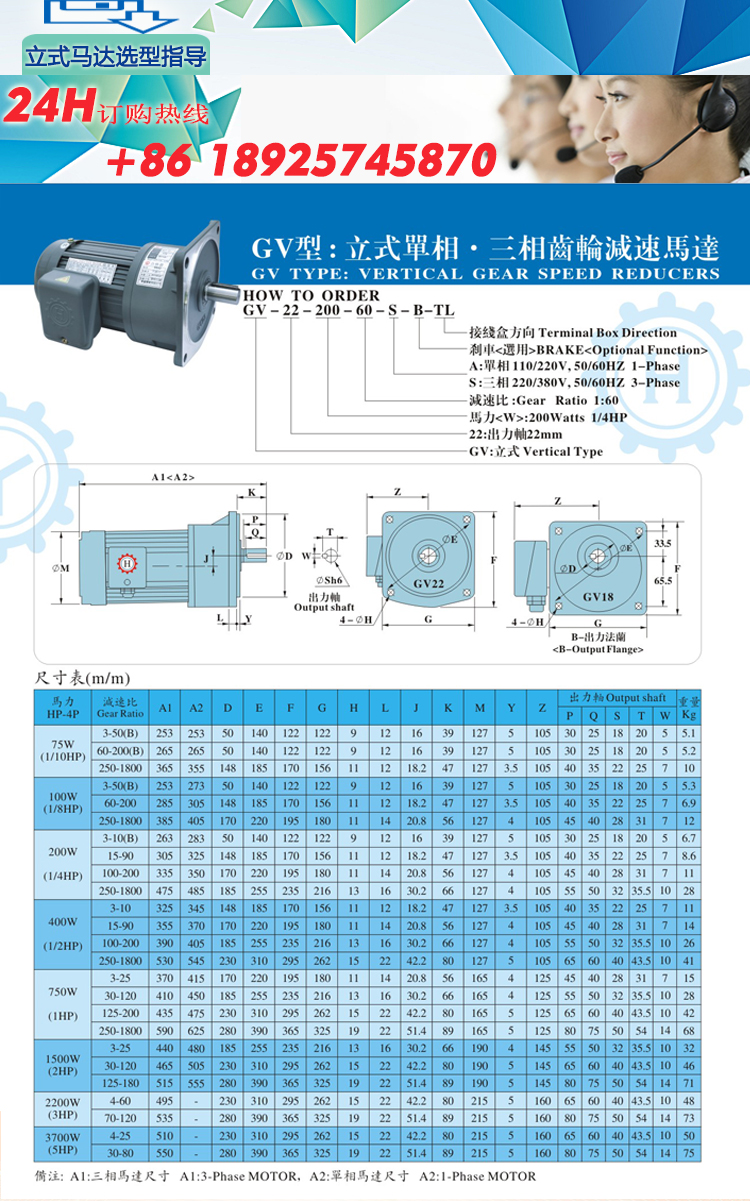 宇鑫立式减速电机目录
